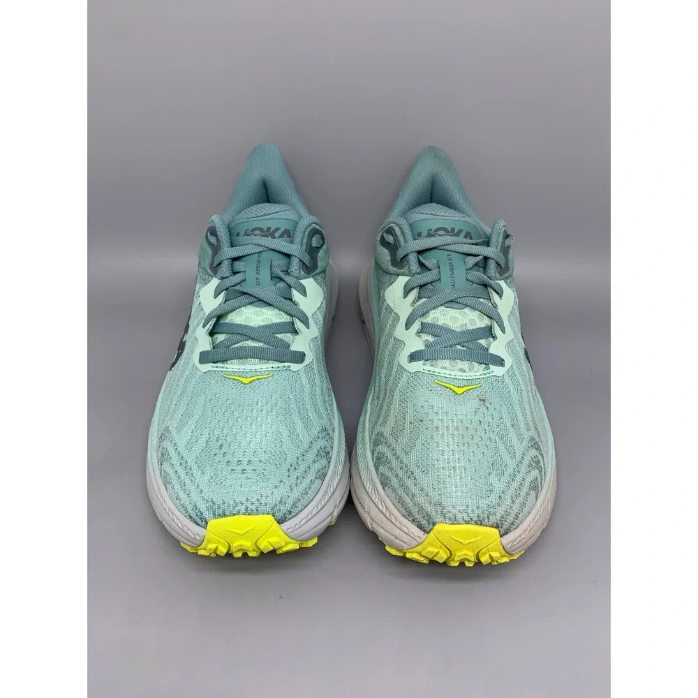 Hoka One Challenger ATR 7 Green Trail Running Shoes Women's Sz 7.5B